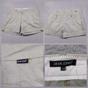 Dear John‎ Chino Shorts Women 33 Khaki Beige Cuffed Casual